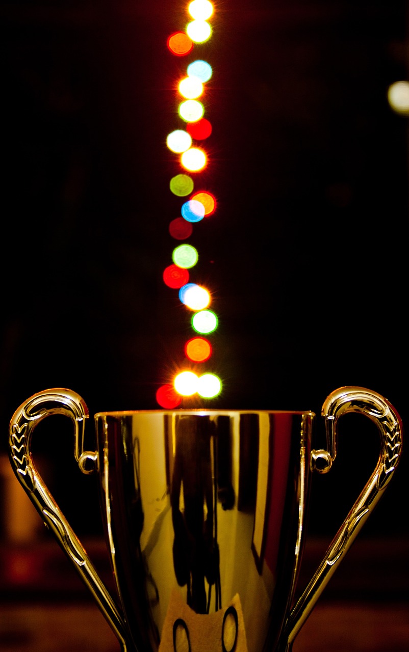 award, cup, lights, bokeh, trophy, prize, achievement, victory, winner, success, win, competition, champion, first, celebration, gold, reward, metal, metallic, golden, black winner, black metal, black bokeh, black cup, black celebrate, award, award, award, trophy, trophy, trophy, trophy, trophy, reward