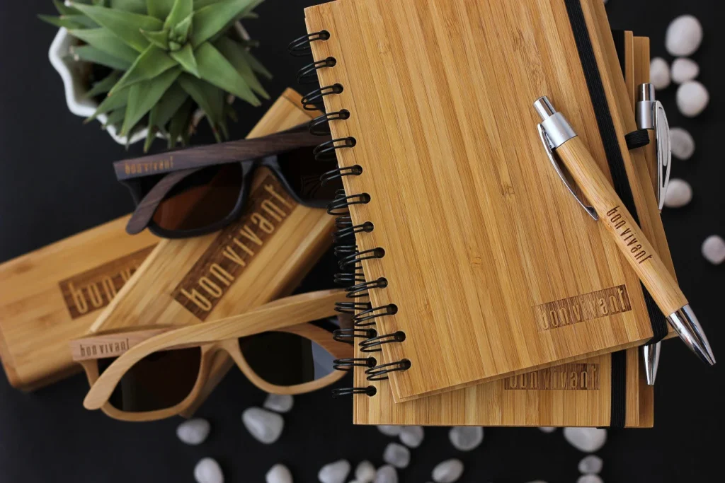 Corporate-Gifts-Personalized-custom-logo-engraved-notebooks-wooden